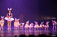 [Bilde av barnedans elever på scenen. De er alle utkledd som hvite kaniner. Kaninen fra Alice in Wonderland er også med. Hun holder ei stor klokke.] 